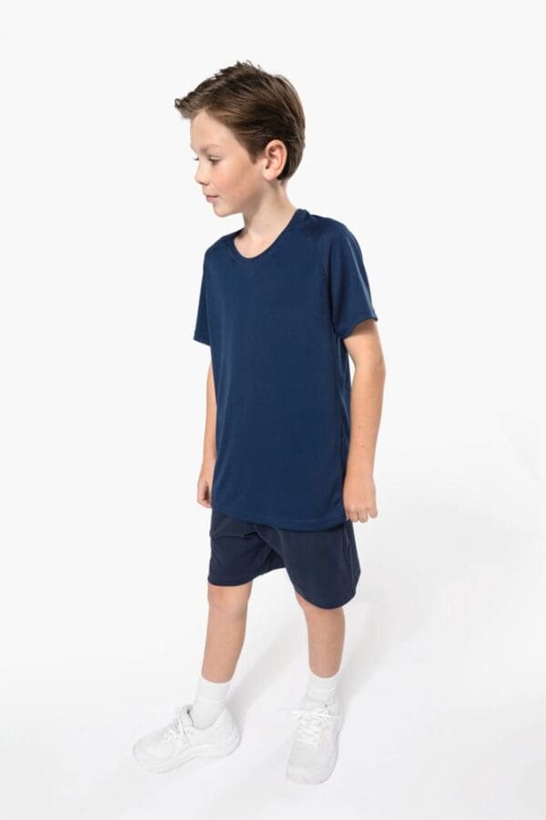 Kinder Basic Sport Funktionsshirt Kurzarm