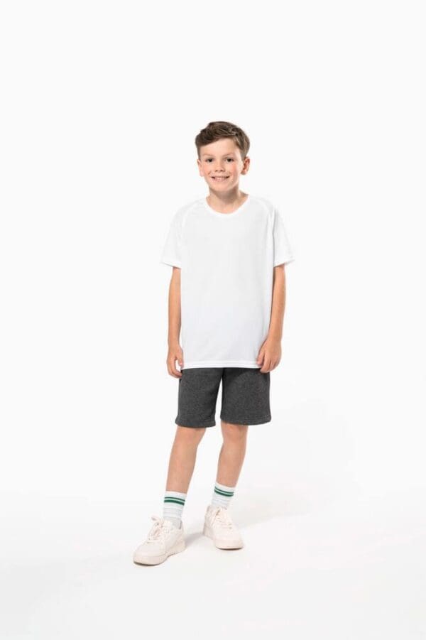 Kinder Basic Sport Funktionsshirt Kurzarm