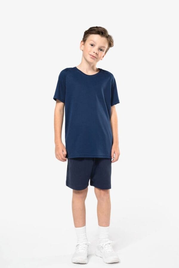 Kinder Basic Sport Funktionsshirt Kurzarm