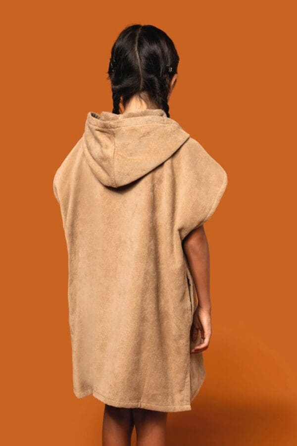 Kinder-Frottee-Poncho mit Kapuze PA582