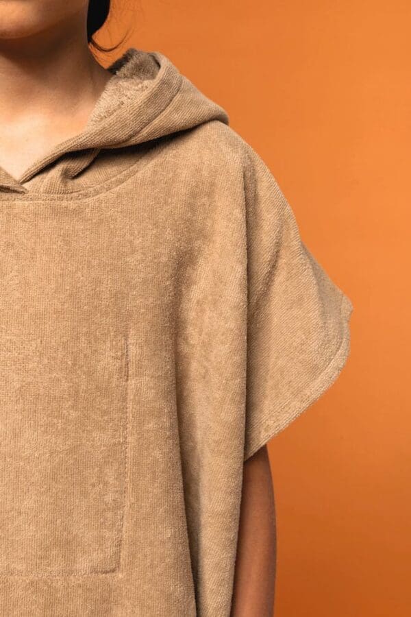 Kinder-Frottee-Poncho mit Kapuze PA582
