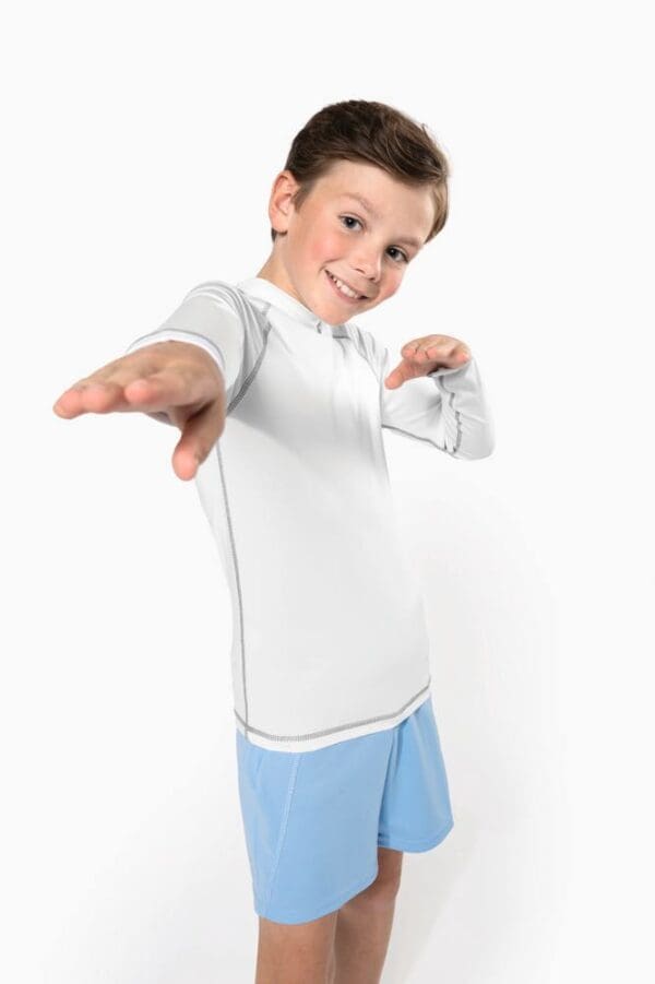 Kinder-Funktionsshirt mit langen Ärmeln und UV-Schutz PA4018