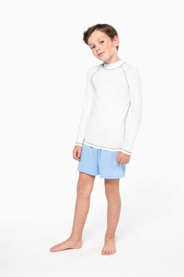 Kinder-Funktionsshirt mit langen Ärmeln und UV-Schutz PA4018