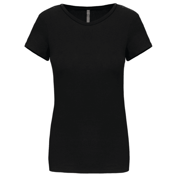 Kurzarm-Damen-T-Shirt mit Rundhalsausschnitt