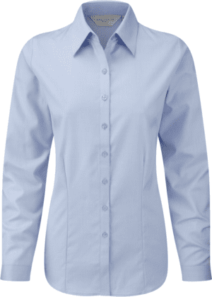 Ladies Long Sleeve Herringbone Shirt RU962F
