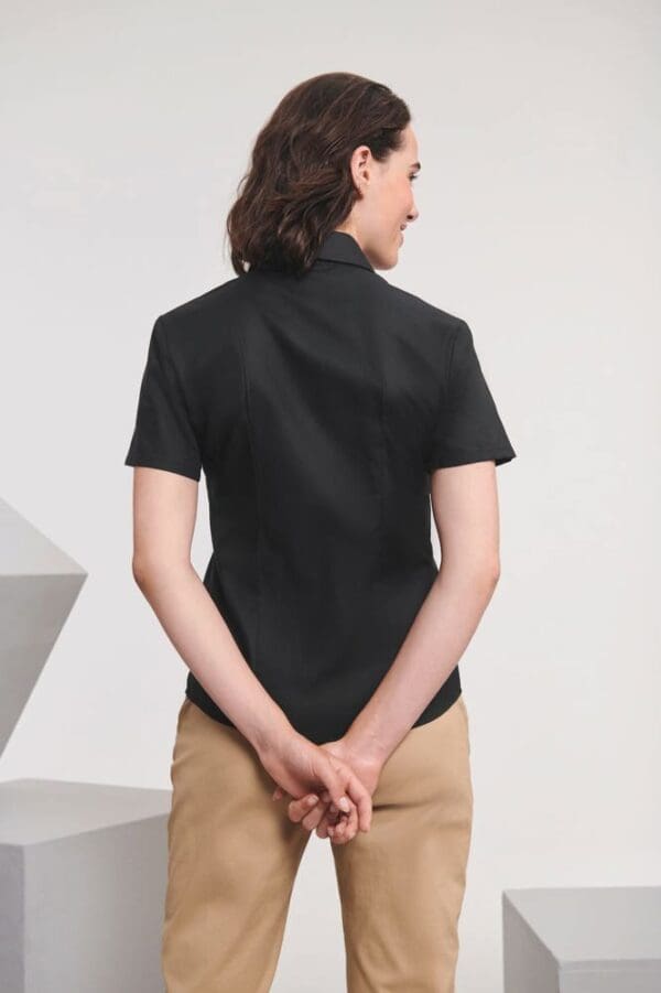 Ladies Short Sleeve Easy Care Oxford Shirt RU933F