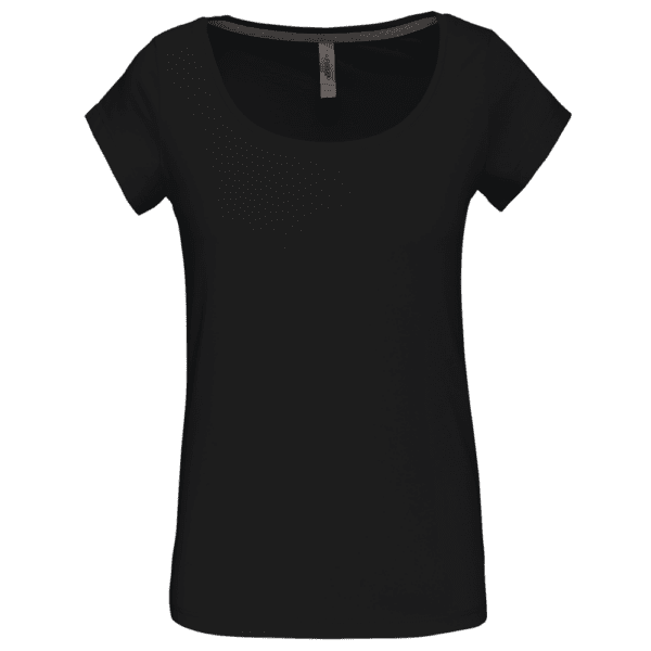 Ladies’ boat neck short-sleeved T-shirt K384