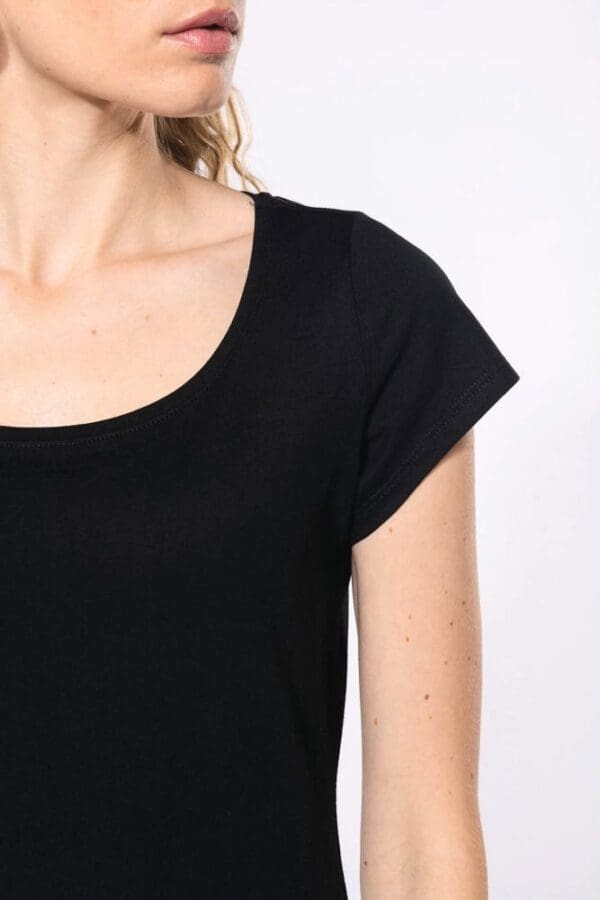 Ladies’ boat neck short-sleeved T-shirt K384