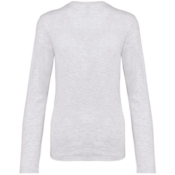 Ladies' long sleeve V-neck T-shirt
