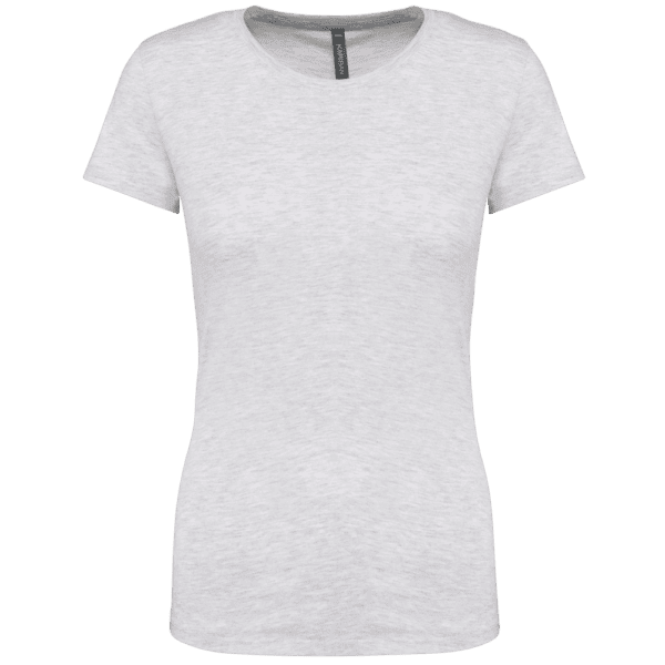 Ladies' short-sleeved crew neck T-shirt
