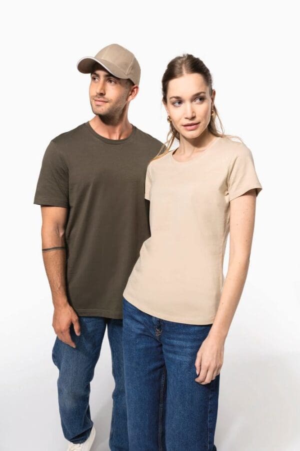 Ladies' short-sleeved crew neck T-shirt