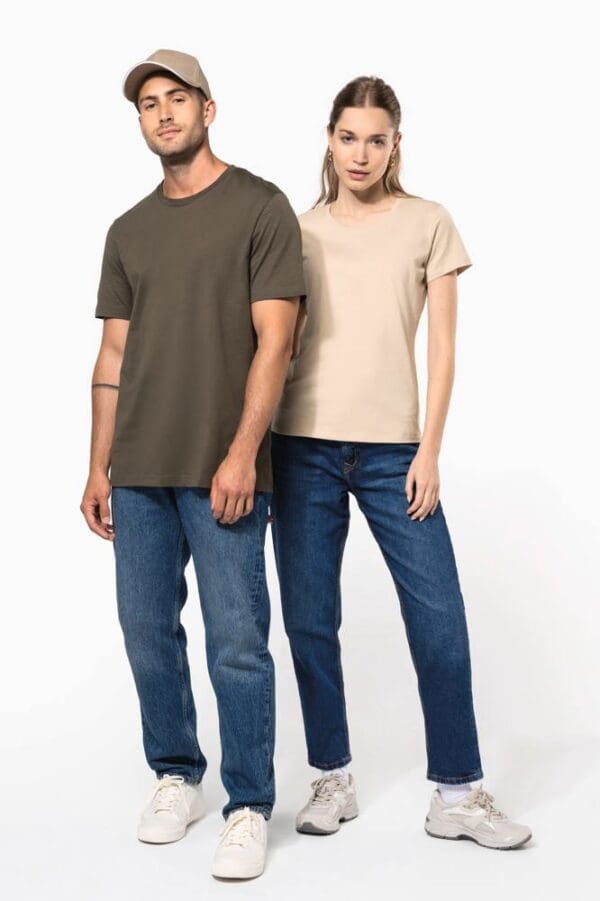 Ladies' short-sleeved crew neck T-shirt