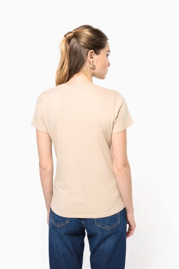 Ladies' short-sleeved crew neck T-shirt
