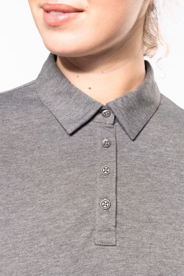 Langarm-Polohemd für Damen aus Jersey K265