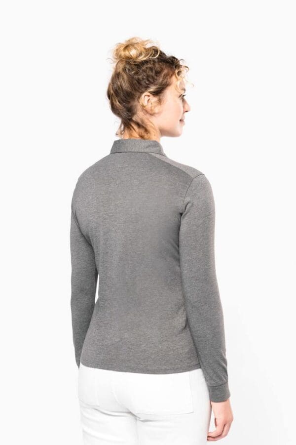 Langarm-Polohemd für Damen aus Jersey K265