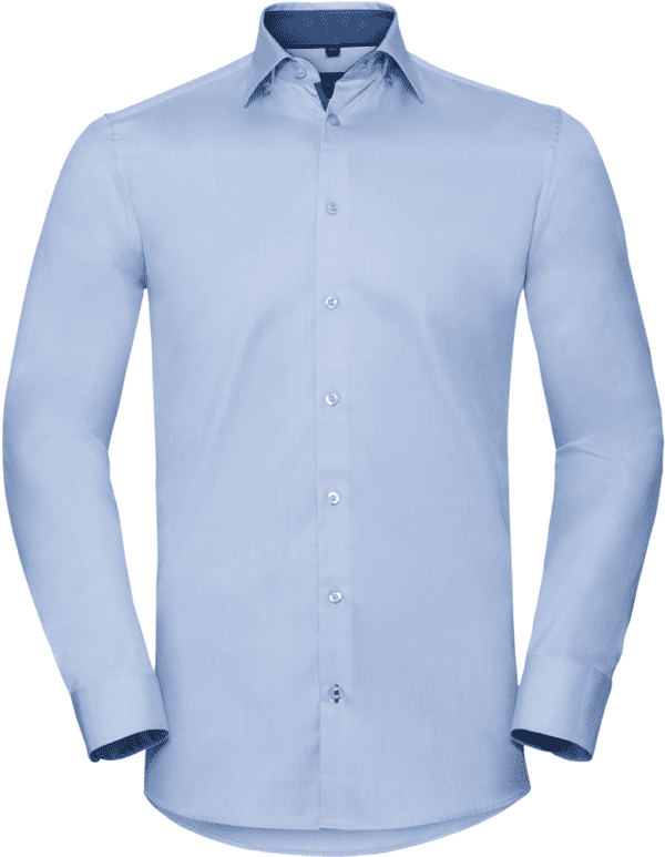 Long sleeve herringbone shirt RU964M