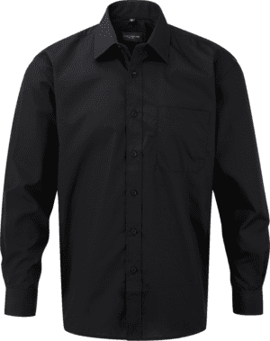 Men's Ls Polycotton Popelinehemd RU934M