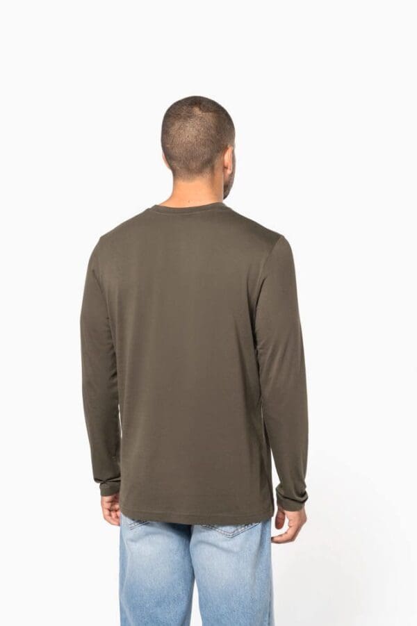 Men's long-sleeved crew neck T-shirt