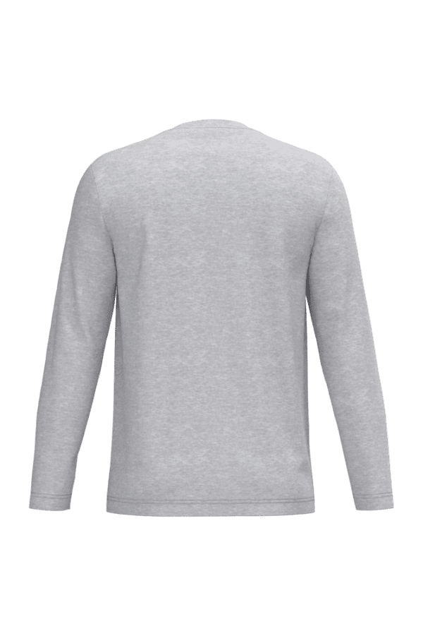 Men's long-sleeved crew neck T-shirt