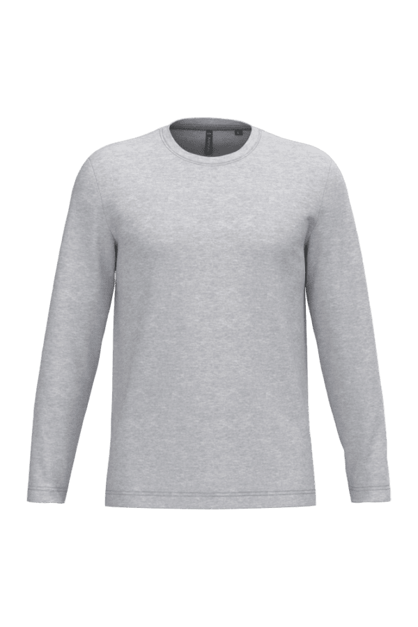 Men's long-sleeved crew neck T-shirt
