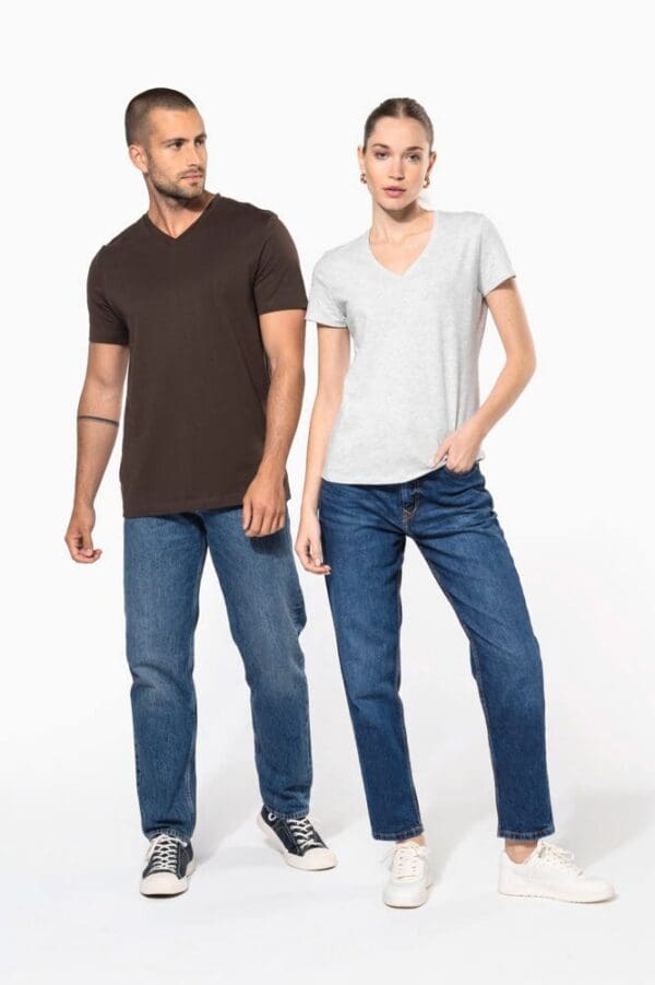 Men's short-sleeved V-neck T-shirt