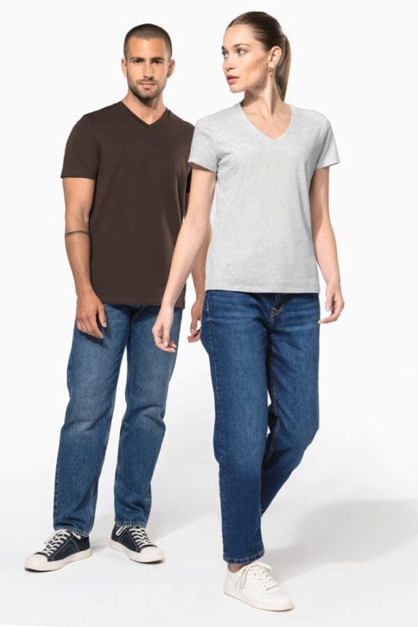 Men's short-sleeved V-neck T-shirt