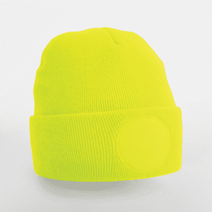 Mütze mit rundem Patch B446