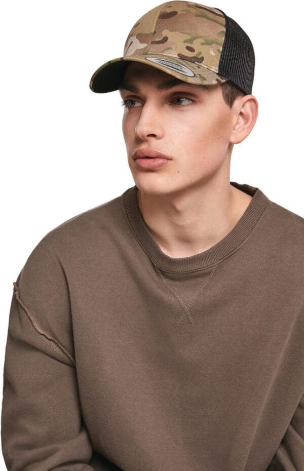 Multicam Retro-Trucker-Kappe FL6606MC