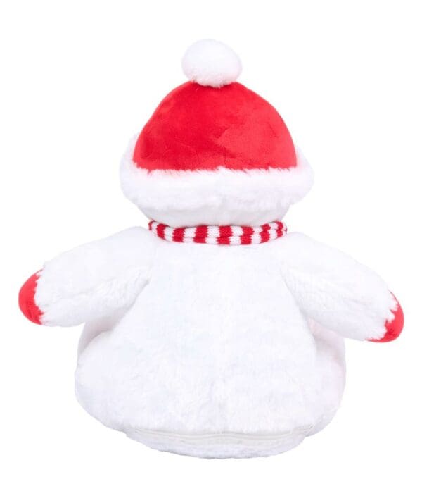 Plüschtier Schneemann mit Reißverschluss MM567