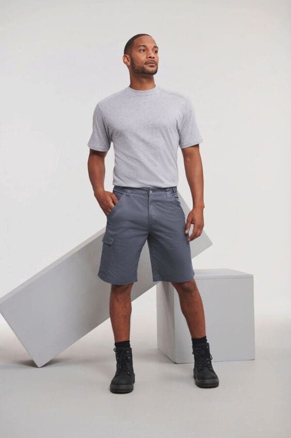 Polycotton Twill Shorts RU002M