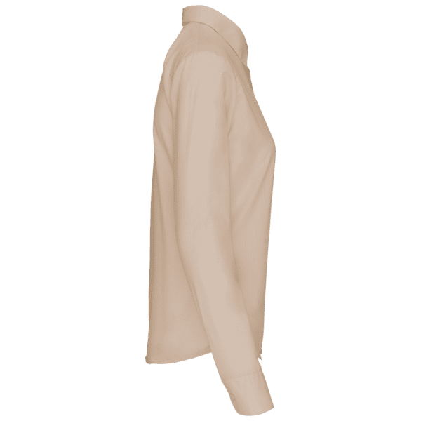 Popeline-Hemd Baumwollpolyester pflegeleicht für Damen