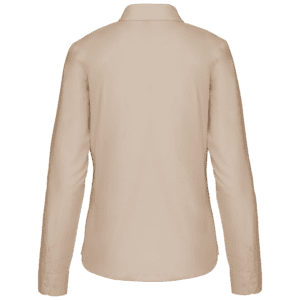 Popeline-Hemd Baumwollpolyester pflegeleicht für Damen