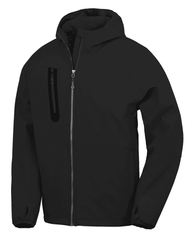Recycelte 3-Lagen-Softshell-Jacke mit Kapuze, Unisex R909X