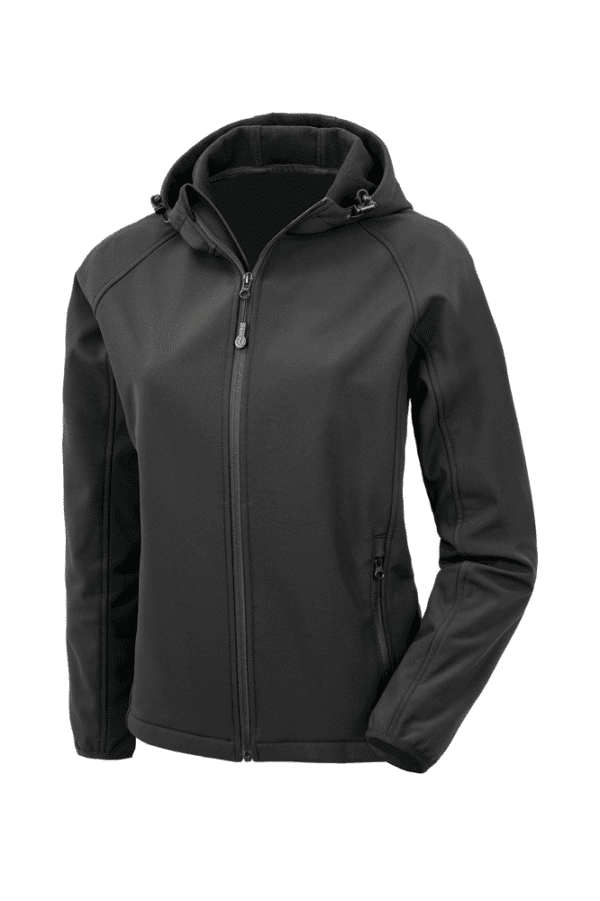 Recycelte 3-Lagen-Softshelljacke für Damen mit Kapuze R911F