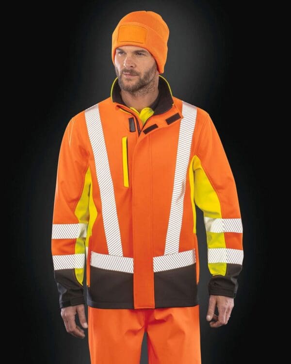 Recycelte 3-lagige Softshell-Sicherheitsjacke R506X