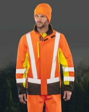 Recycelte 3-lagige Softshell-Sicherheitsjacke R506X