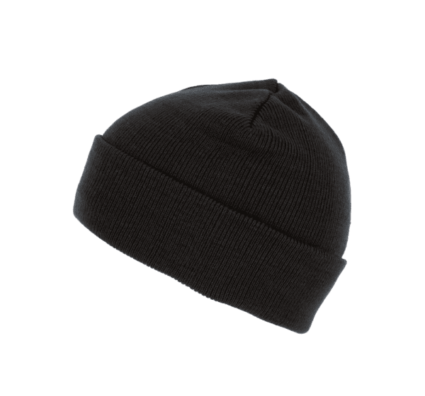 Recycelte Mütze mit Strickumschlag KP892