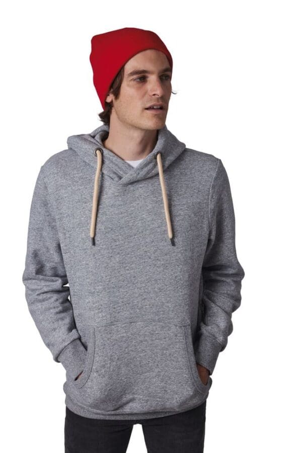 Recycelte Mütze mit Strickumschlag KP892