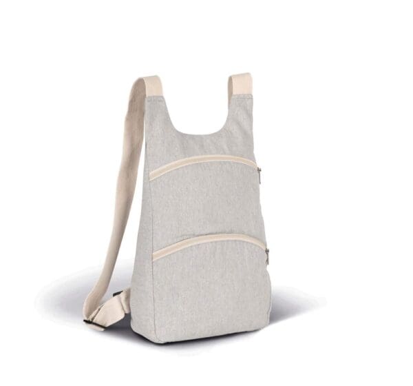 Recycelter Rucksack mit Anti-Diebstahlschutz-Tasche auf der Rückseite KI5101
