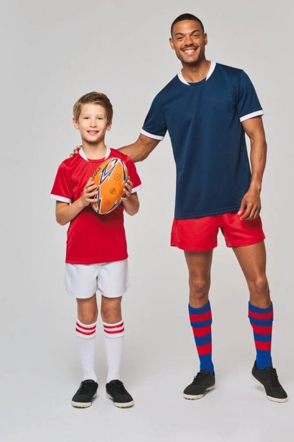 Rugby-Trikot mit kurzen Ärmeln für Kinder PA4028