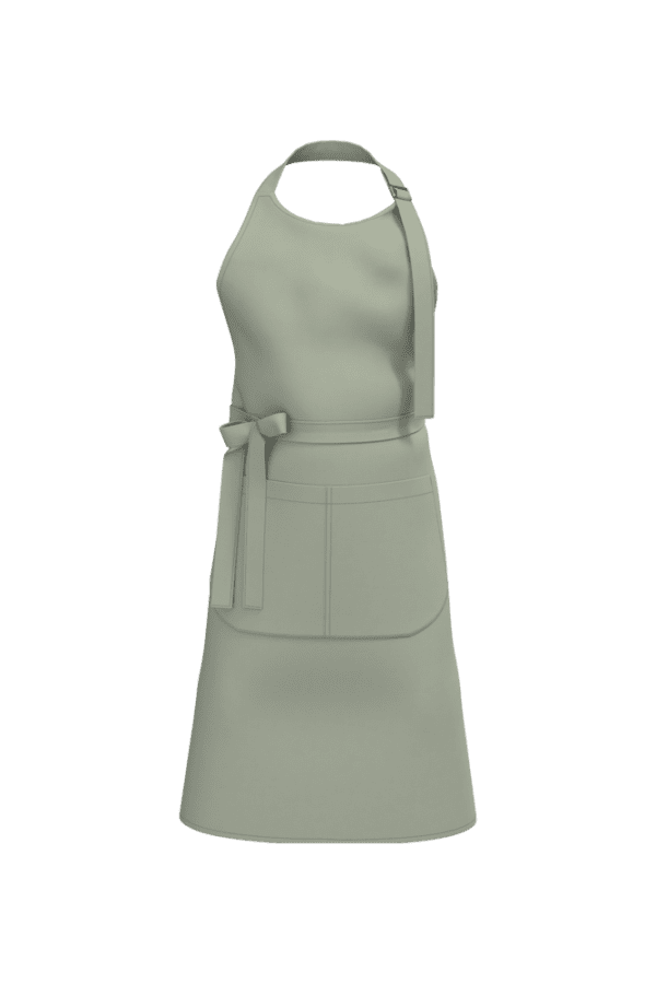 Schürze mit Tasche aus Bio-Baumwolle K8007