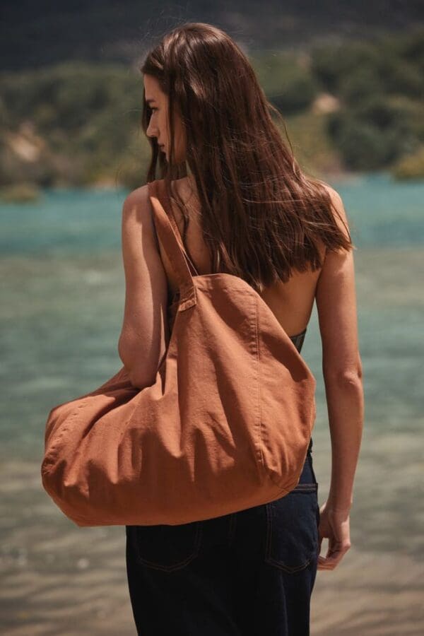 Shoppingtasche aus ausgewaschener Baumwolle KI3208