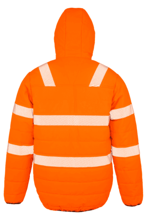 Sicherheitsjacke aus wattiertem, recyceltem Ripstop R500X