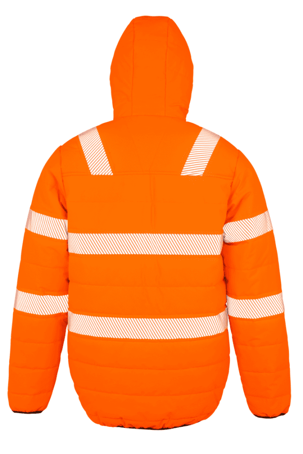 Sicherheitsjacke aus wattiertem, recyceltem Ripstop R500X
