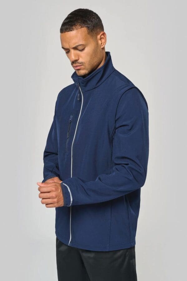 Softshelljacke mit abnehmbaren Ärmeln PA323