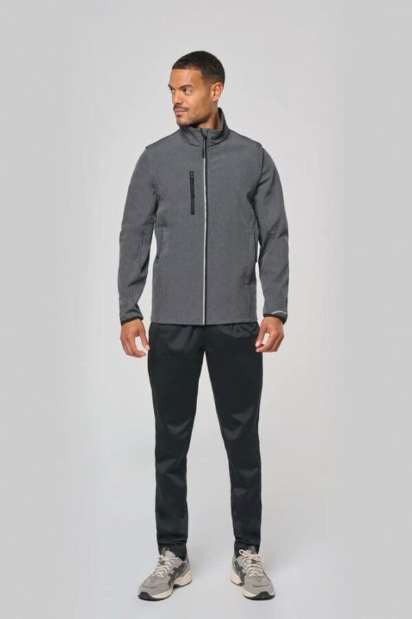 Softshelljacke mit abnehmbaren Ärmeln PA323