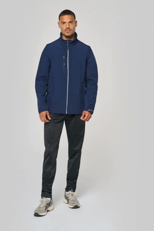 Softshelljacke mit abnehmbaren Ärmeln PA323