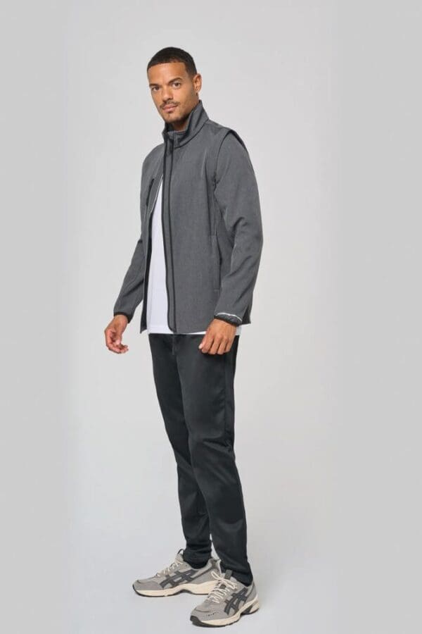 Softshelljacke mit abnehmbaren Ärmeln PA323