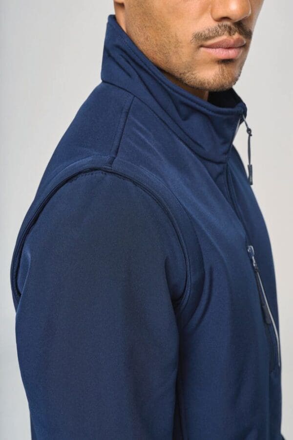 Softshelljacke mit abnehmbaren Ärmeln PA323