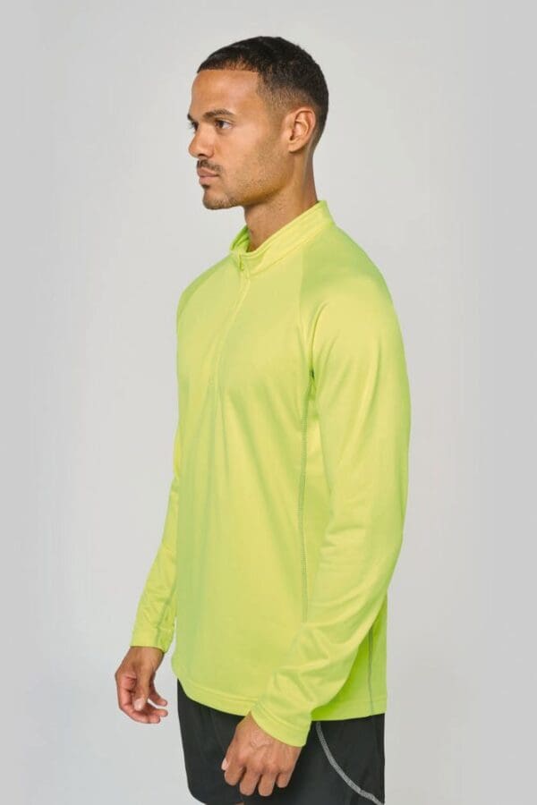 Sporttop mit langen Ärmeln ¼ Zip für Herren PA335
